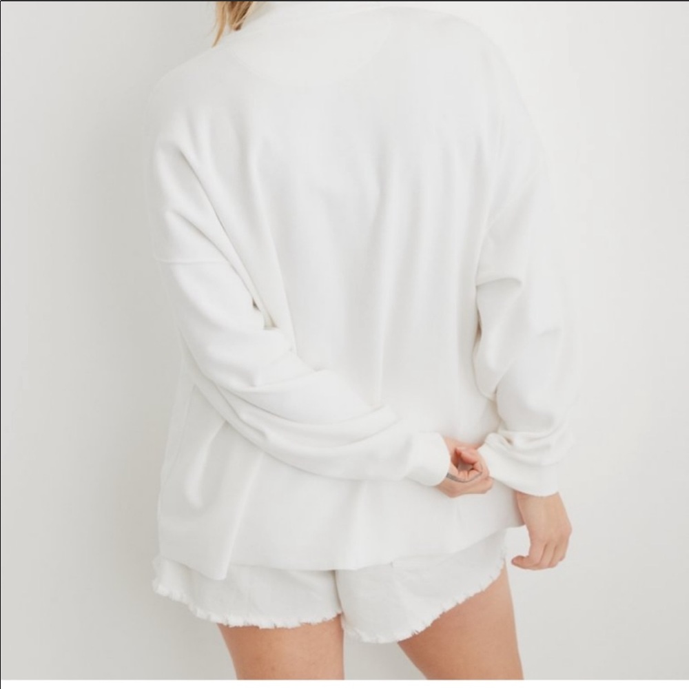 📍(SOLD) Aerie Ribbed Oversized Quarter Zip - Picture 3 of 10